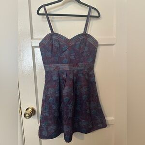 Free People Tapestry Bustier Mini Dress